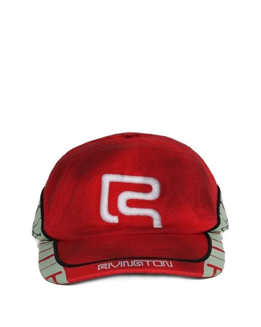 RRR123 Red Rivington Metarosa Logo-Embroidery Baseball Cap for men