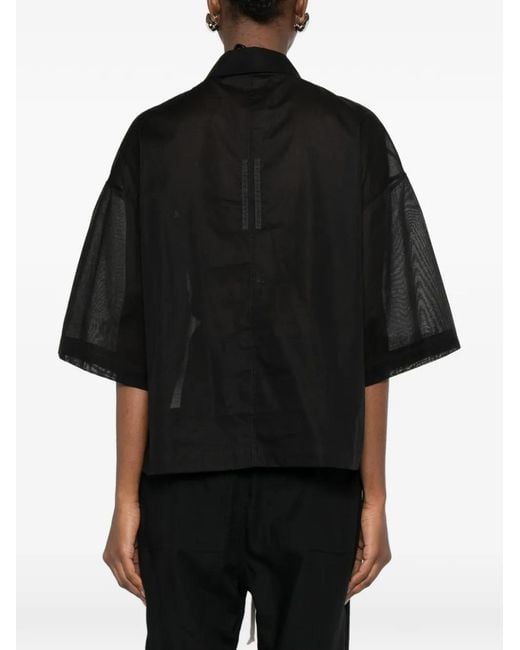Rick Owens Black Tommy Shirt