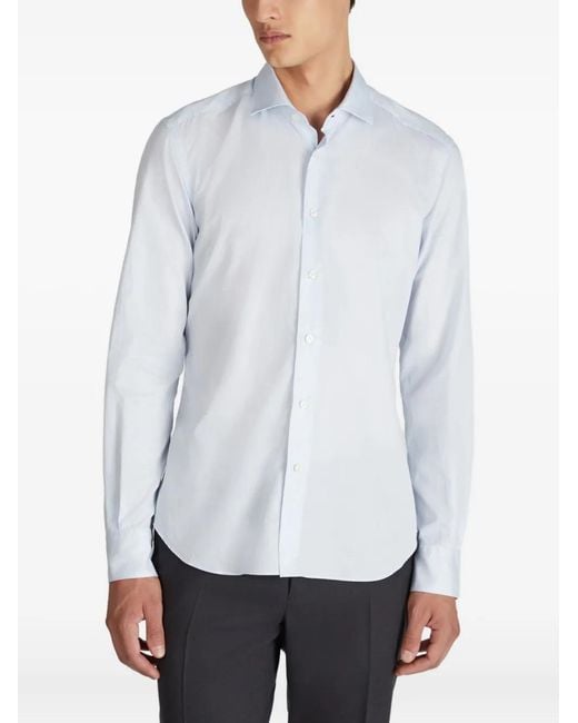 Glanshirt White Button-Up Shirt for men