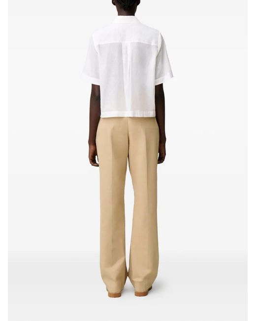 Claudie Pierlot White Embroidered Shirt