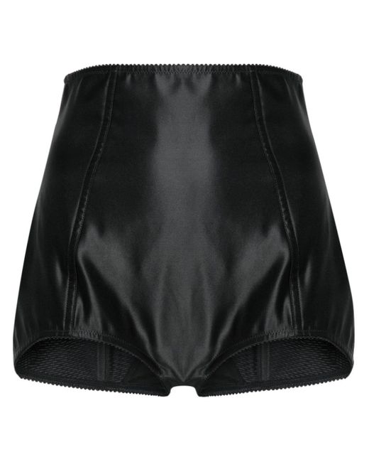 Shorts a vita alta di Dolce & Gabbana in Black