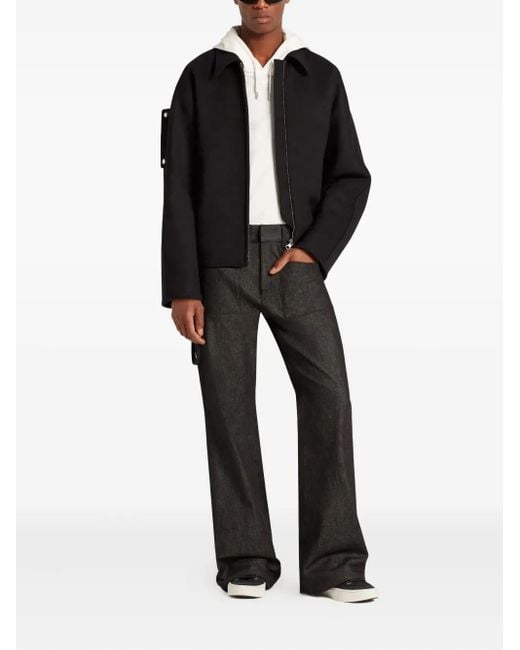 Courreges Black Zip-Up Jacket