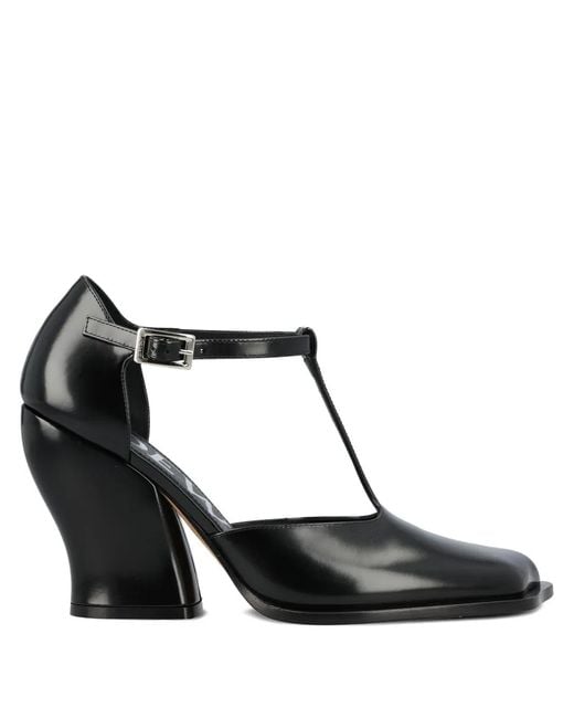 Loewe Black 90Mm Onda T-Bar Pumps