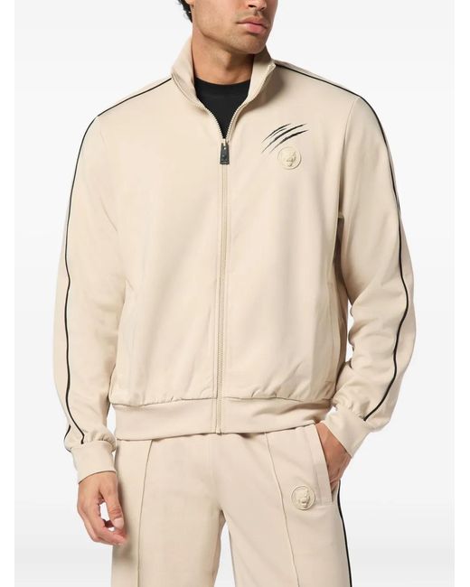 Philipp Plein Natural Zip-Up Track Jacket for men