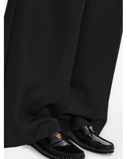 Versace Black Medusa-Detail Loafers