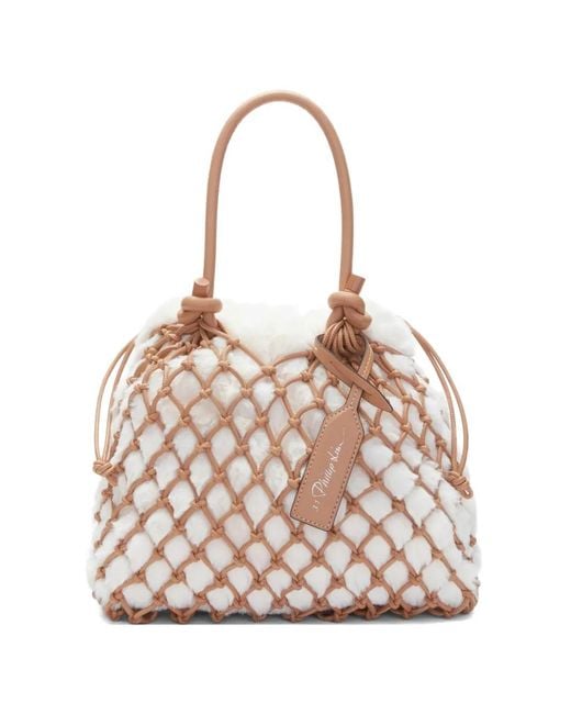 3.1 Phillip Lim Pink Mini Macrame Tote Bag