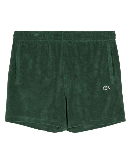 Lacoste Green Terry Knit Shorts for men