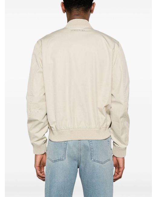 DSquared² Natural Zip-up Cotton Bomber Jacket for men
