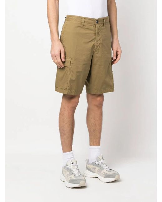 Stone Island Natural Bark Cargo Bermuda Shorts for men