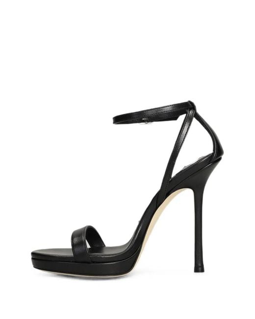 Jimmy Choo Black Moza Platform Sandals