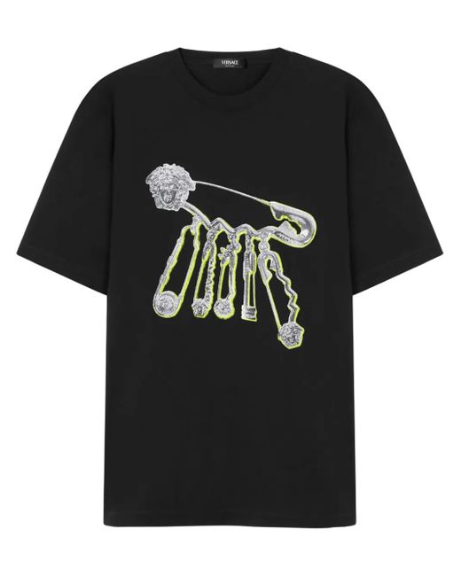 Versace Black T-shirt Pop Pin for men