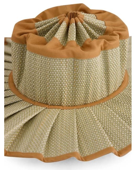 Lorna Murray Multicolor Ravello Sandrift Pleated Hat