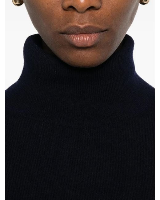 Maglione A Collo Alto di Alpha Studio in Blue