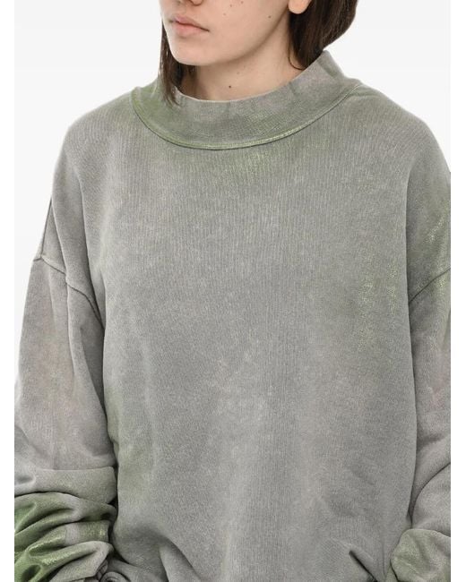 DIESEL Gray Crew-Neck Oversized Sweatshirt