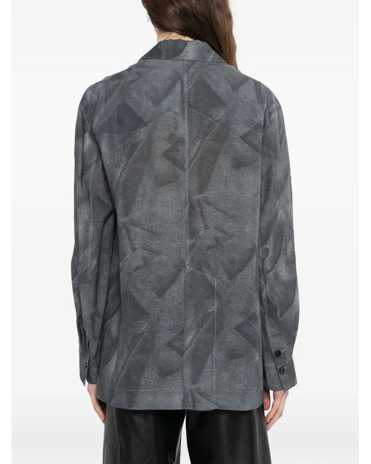 JNBY Gray Printed Blazer