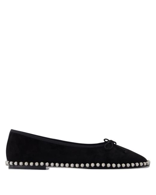 Alexander Wang Black Lina Ballchain Ballet Flats