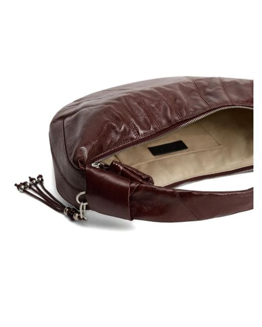 Lemaire Brown Fortune Croissant Schultertasche