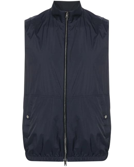 Herno Blue Ecoage Lightweight Gilet for men