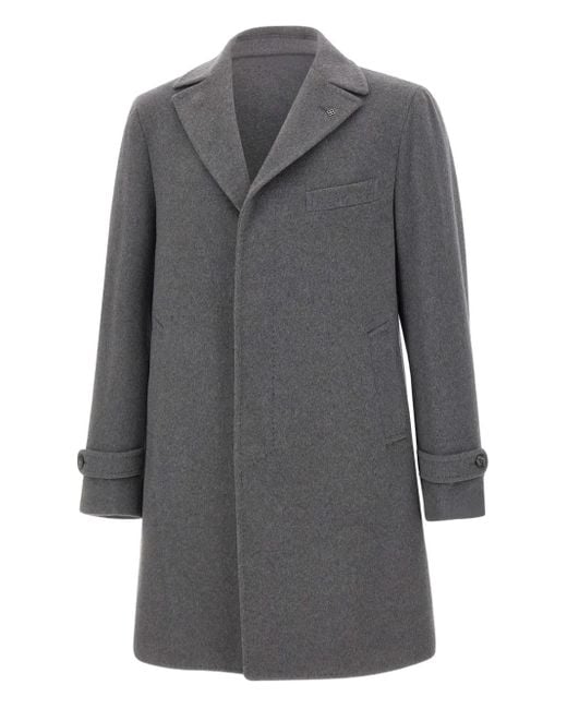 Tagliatore Gray Thomas Single-Breasted Coat for men