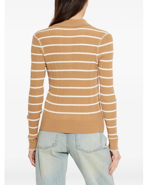 Rag & Bone White Cardigan À Rayures