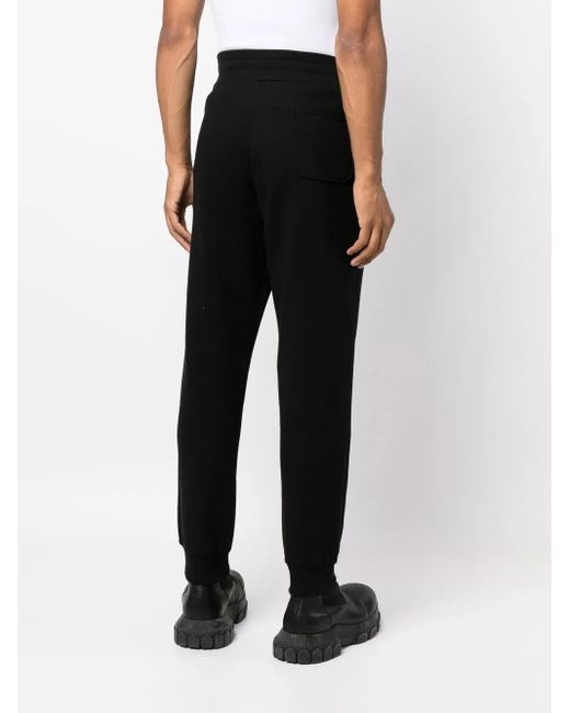 Moschino Black Slim-Cut Track Pants for men