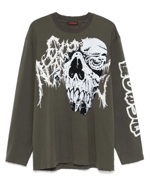 Camiseta Torn Fear LỰU ĐẠN de hombre de color Gray