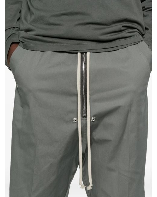 Rick Owens Gray Drawstring Shorts for men