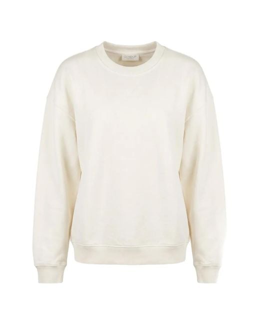 Dondup White Logo-Embroidered Sweatshirt