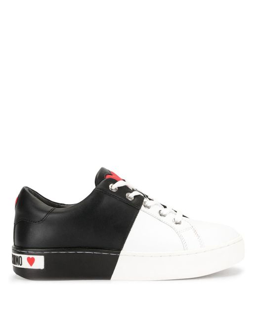 Love Moschino Black Half Dipped Bi-colour Sneakers