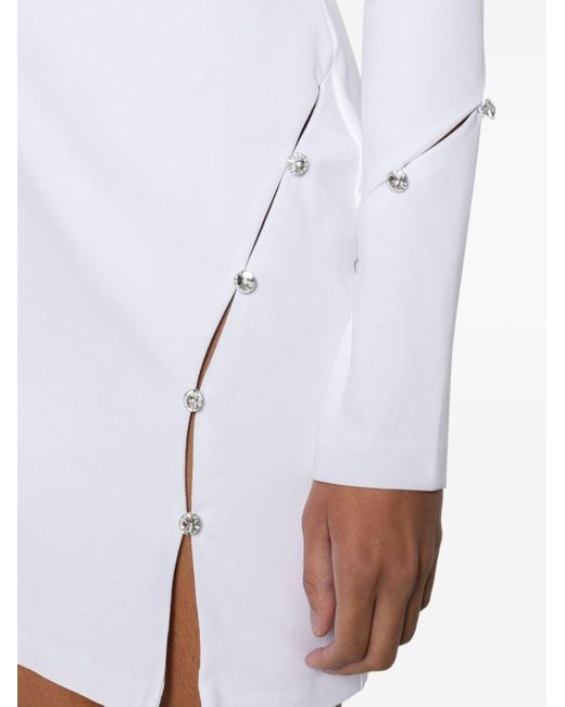 Chiara Ferragni Mini-jurk Met Edelsteen in het White
