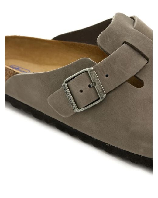 Birkenstock Green Boston Clogs for men