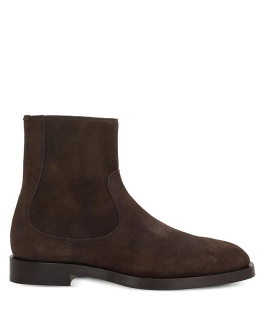 Brunello Cucinelli Stiefel aus Wildleder in Brown für Herren