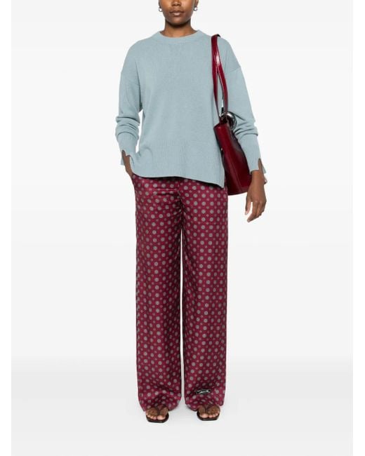 Roberto Collina Blue Crew Neck Sweater