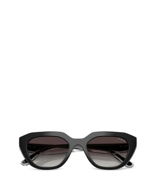 Vogue Eyewear Gray Geometric-Frame Sunglasses