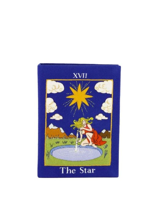 Olympia Le-Tan The Star Clutch in het Blue