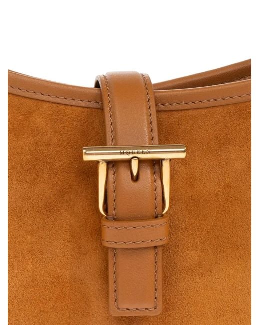 Alexander McQueen White Mini T-Bar Tote Bag