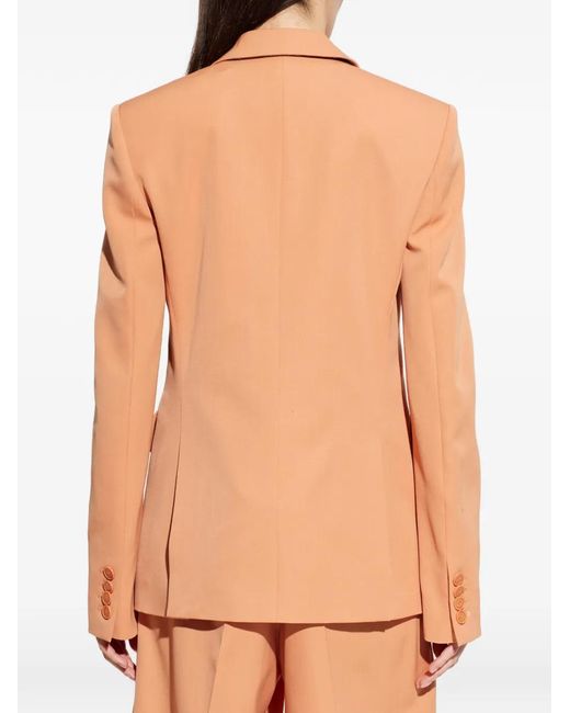 Stella McCartney White Double-Breasted Blazer