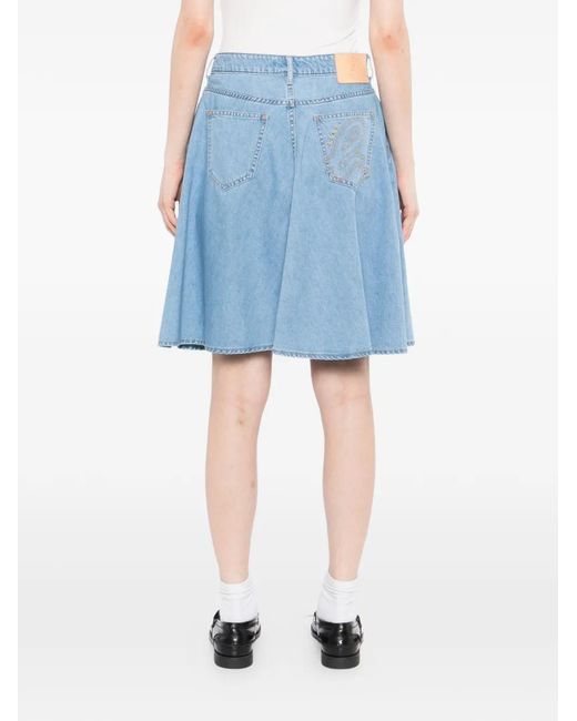 SPORT b. by agnès b. Blue A-Line Denim Skirt