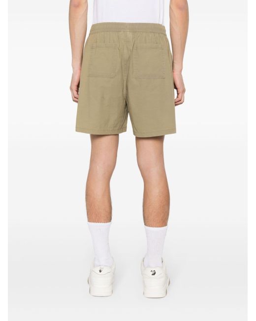 Pantalones cortos de chándal con logo bordado Represent de hombre de color Natural