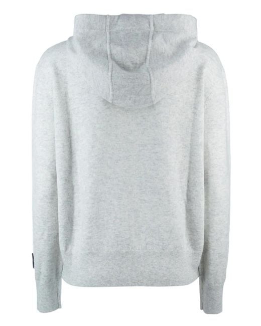 Iceberg Gray Logo-Patch Hoodie