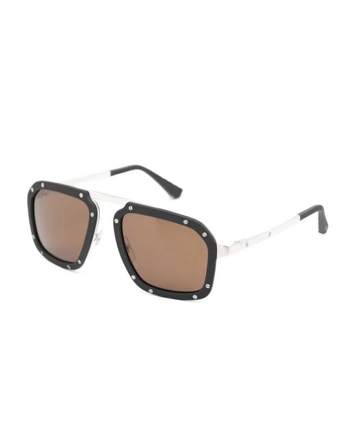 Cartier Black Square-Frame Sunglasses