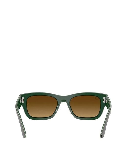 Ray-Ban Gray Joaeph Geometric Hinges Sunglasses