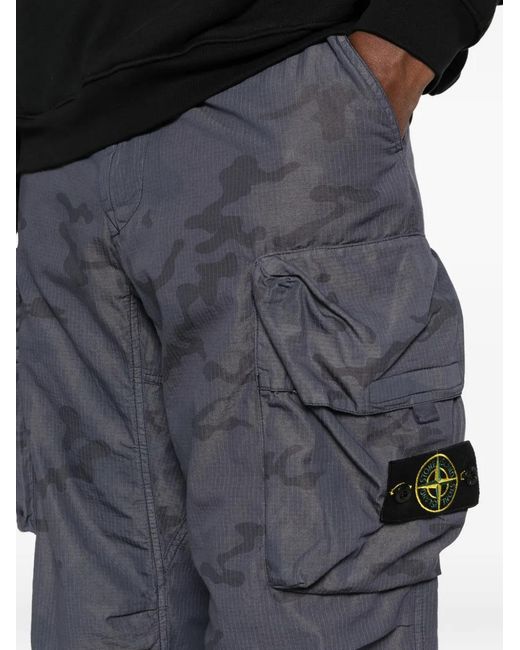 Stone Island Blue Pantalone Loose for men