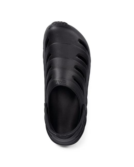 EA7 Black Mules Mit Cut-Out