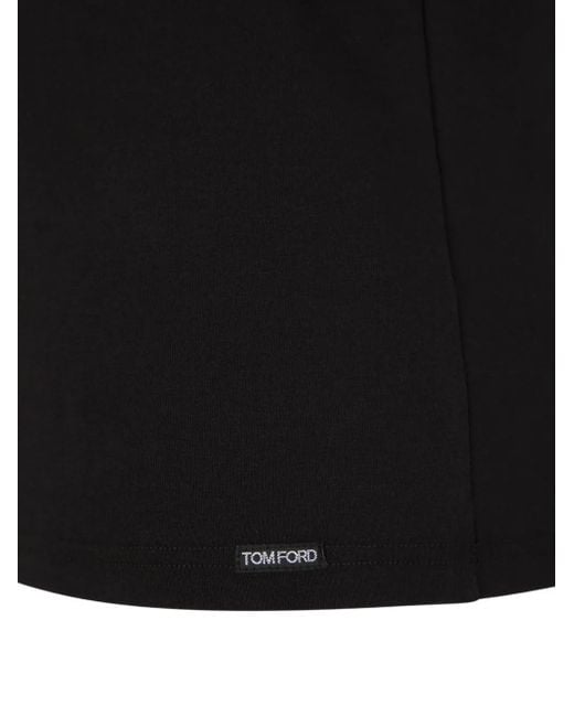 Tom Ford Black T-Shirt Crew for men