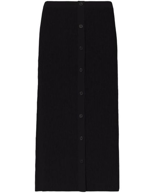 Proenza Schouler リブニット スカート Black