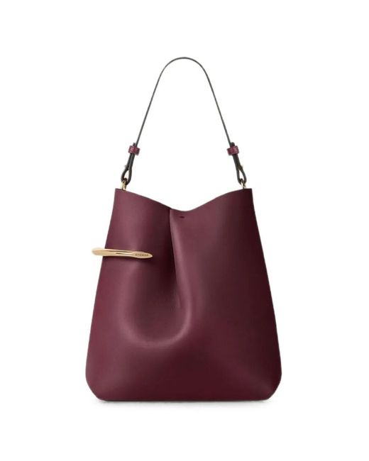 Givenchy Purple Pinch Me Leather Tote Bag