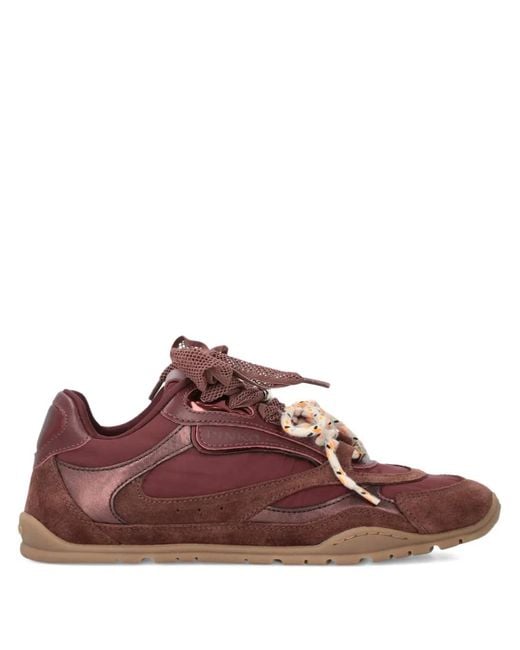 Pinko Brown Panelled Sneakers