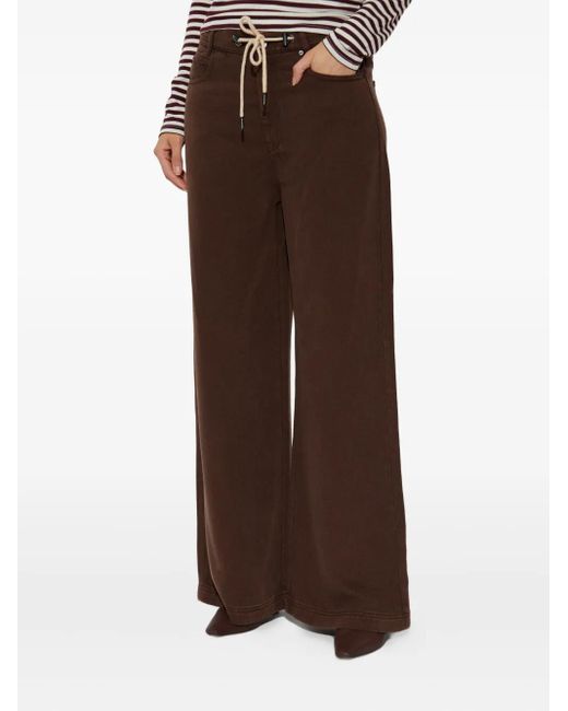 Munthe Brown Drawstring-Waist Trousers
