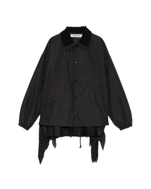Undercover Black Layered-Design Jacket